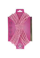OUCH! Silky Smooth Nylon Bondage Rope 10m - Pink - Cuffs And Restraints