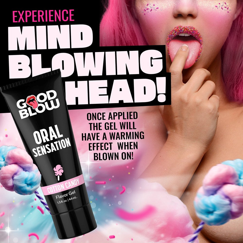 XR Brands Good Blow Flavoured Oral Sensation Gel with Warming Technology - - Lubricants and Lotions