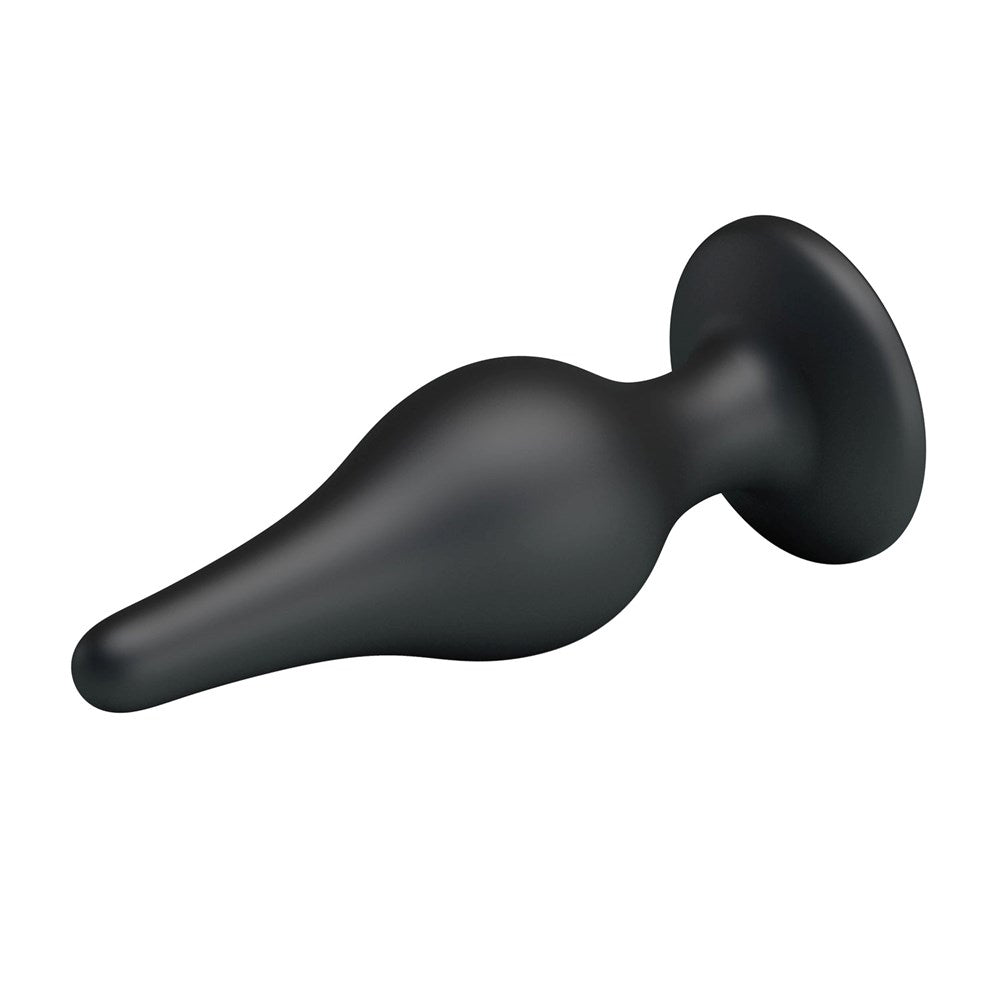 Party Up JEFFREY 14 cm Silicone Butt Plug with Suction Cup Base - - Butt Plugs