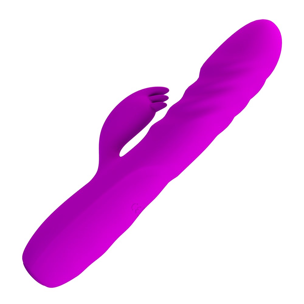 Party Up BOB Rechargeable Thrusting Rabbit Vibrator with Dynamic Movement - - Rabbit Vibrators