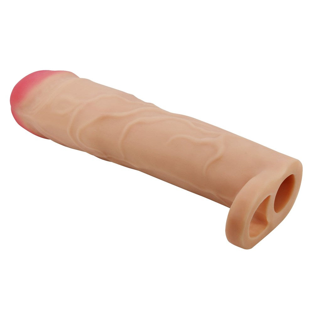 Party Up RICHARD 3 Inch Penis Sleeve with Ball Strap for Size Enhancement - - Penis Sleeves and Extenders