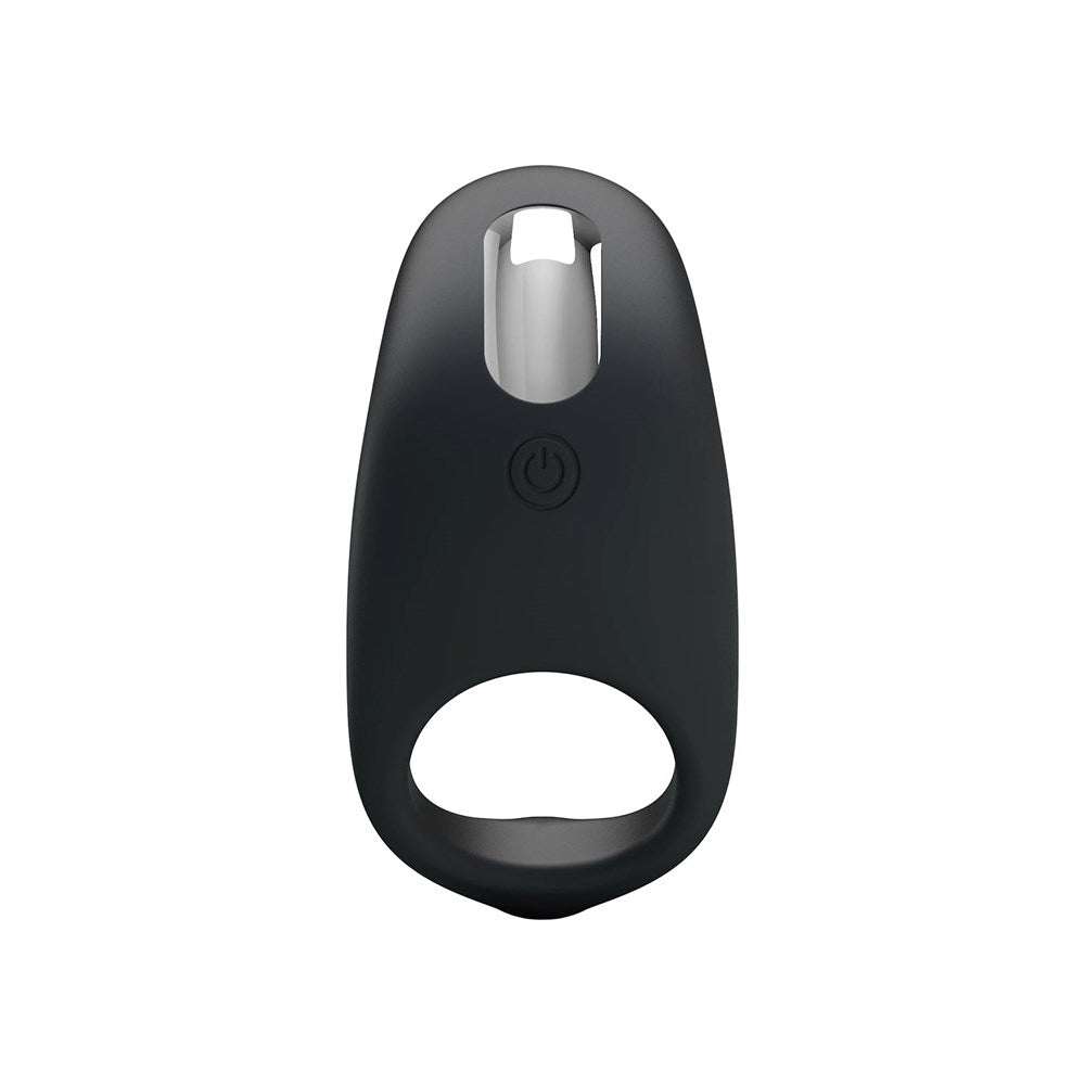 Party Up KING USB Rechargeable Mens Cock Ring with 7 Vibration Functions - - Vibrating Cock Rings
