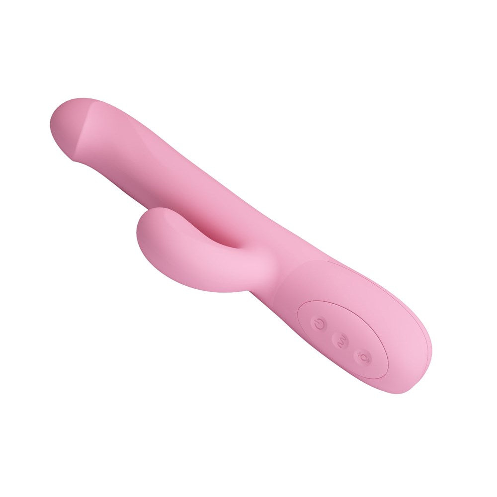 Party Up DEAN Wavy Rechargeable Rotating Rabbit Vibrator Dual Stimulation - - Rabbit Vibrators