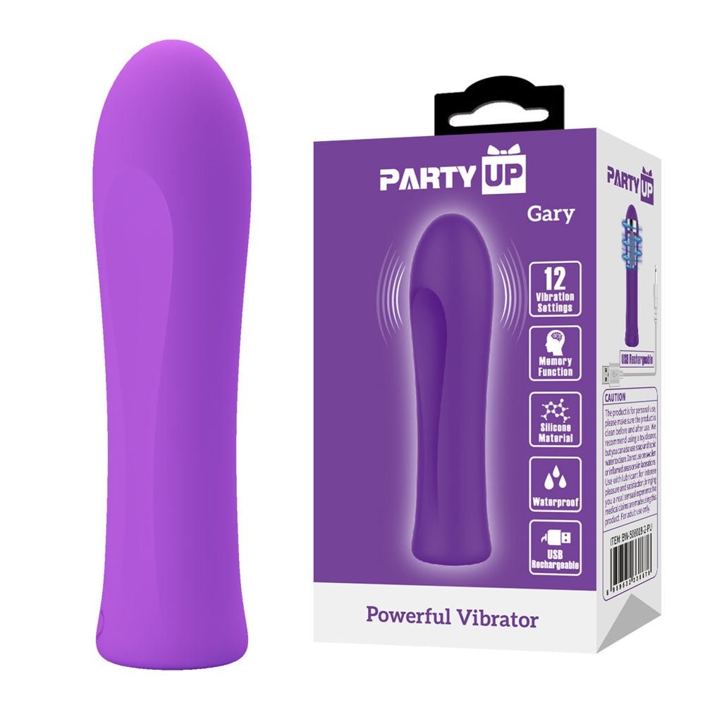 Party Up GARY USB Rechargeable Bullet Massager with Flexible Design - - Bullet Vibrators