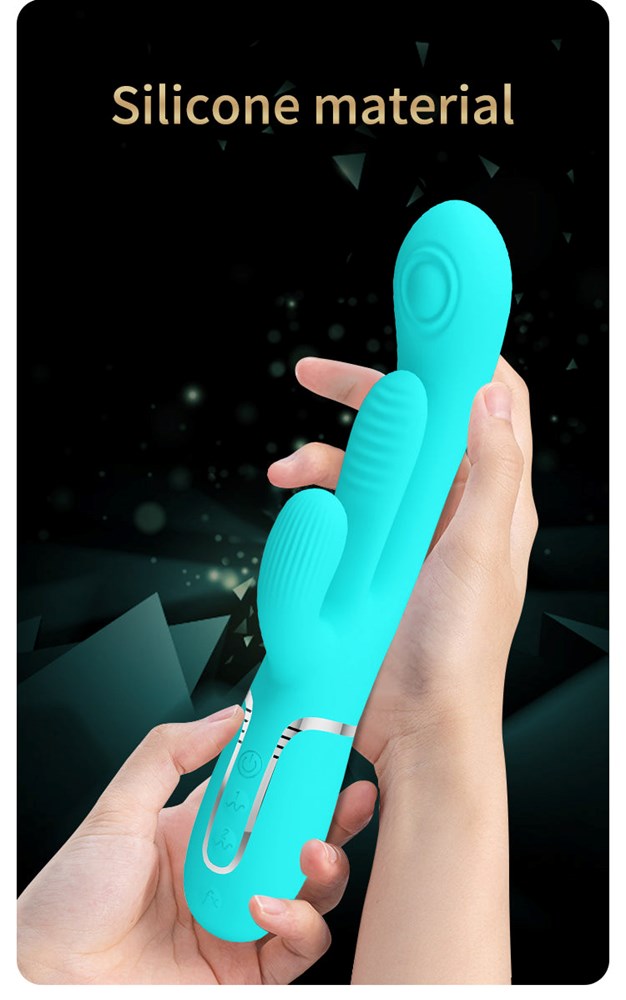 Party Up ANDY Multi Function Rabbit Vibrator Triple Action Tongue Stimulation - - Rabbit Vibrators