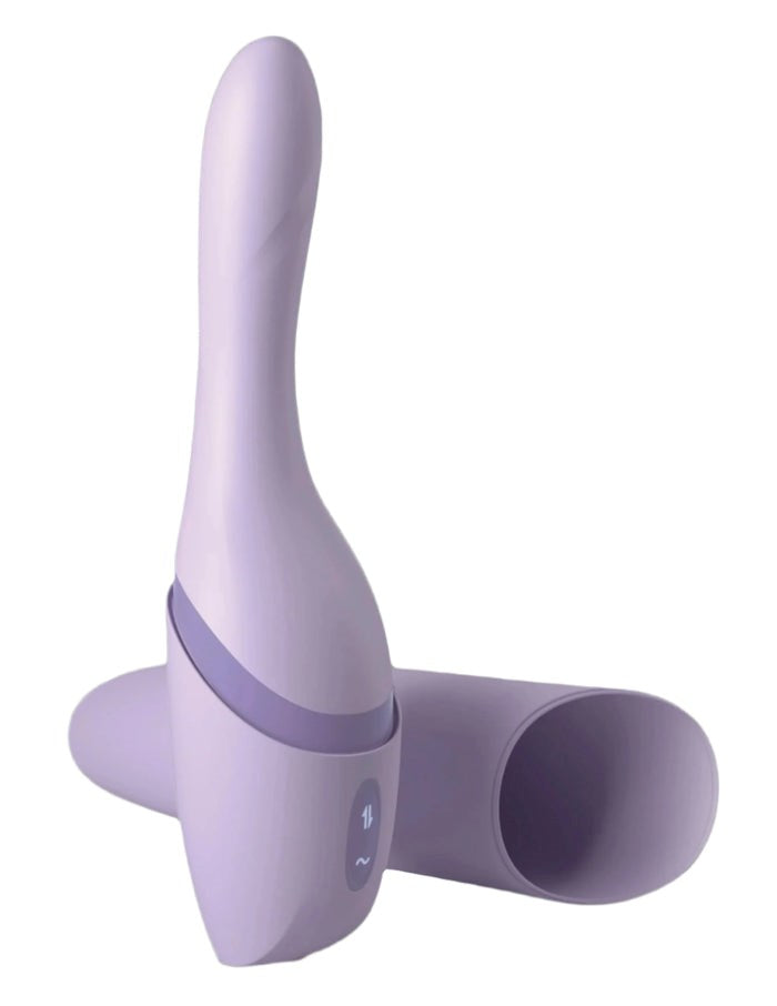 Pipedream Products JimmyJane Hello Bang Warming & Thrusting Vibrator - Purple - G-spot Vibrators