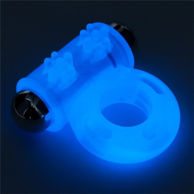Lovetoy Lumino Play Male Vibrating Penis Ring Glow in Dark Technology - - Vibrating Cock Rings