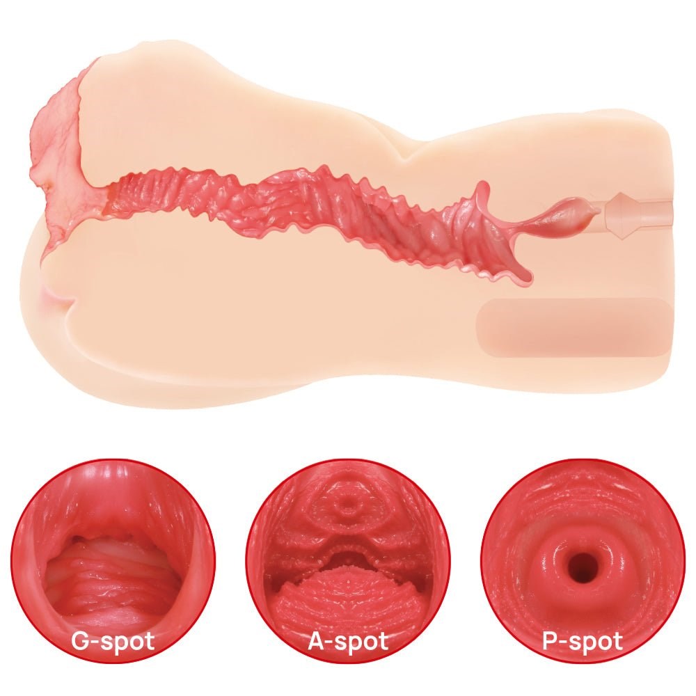 Kokos Vanilla Onahole 004 Dual Layer Vagina Stroker with Vacuum Technology - - Masturbators and Strokers