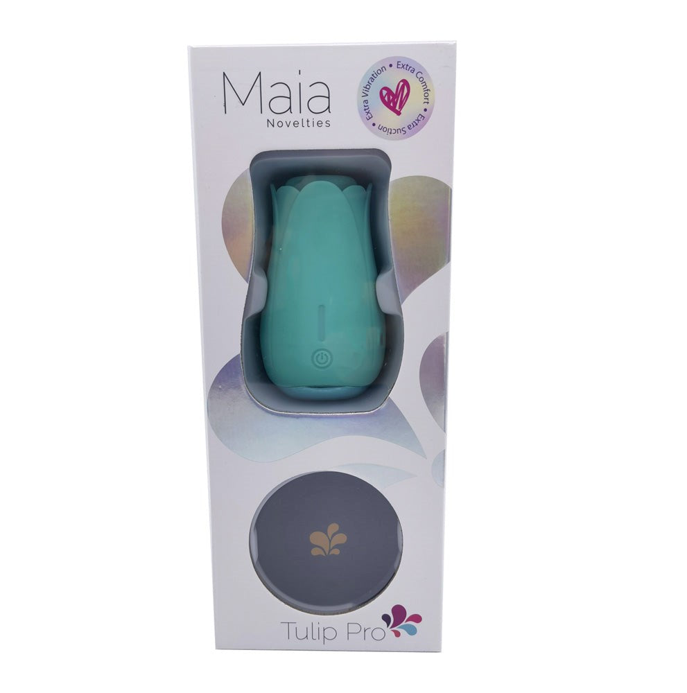 Maia Toys Maia Tulip Pro Wireless Charging Clitoral Stimulator Dual Function - - Clit Ticklers and Pulsators