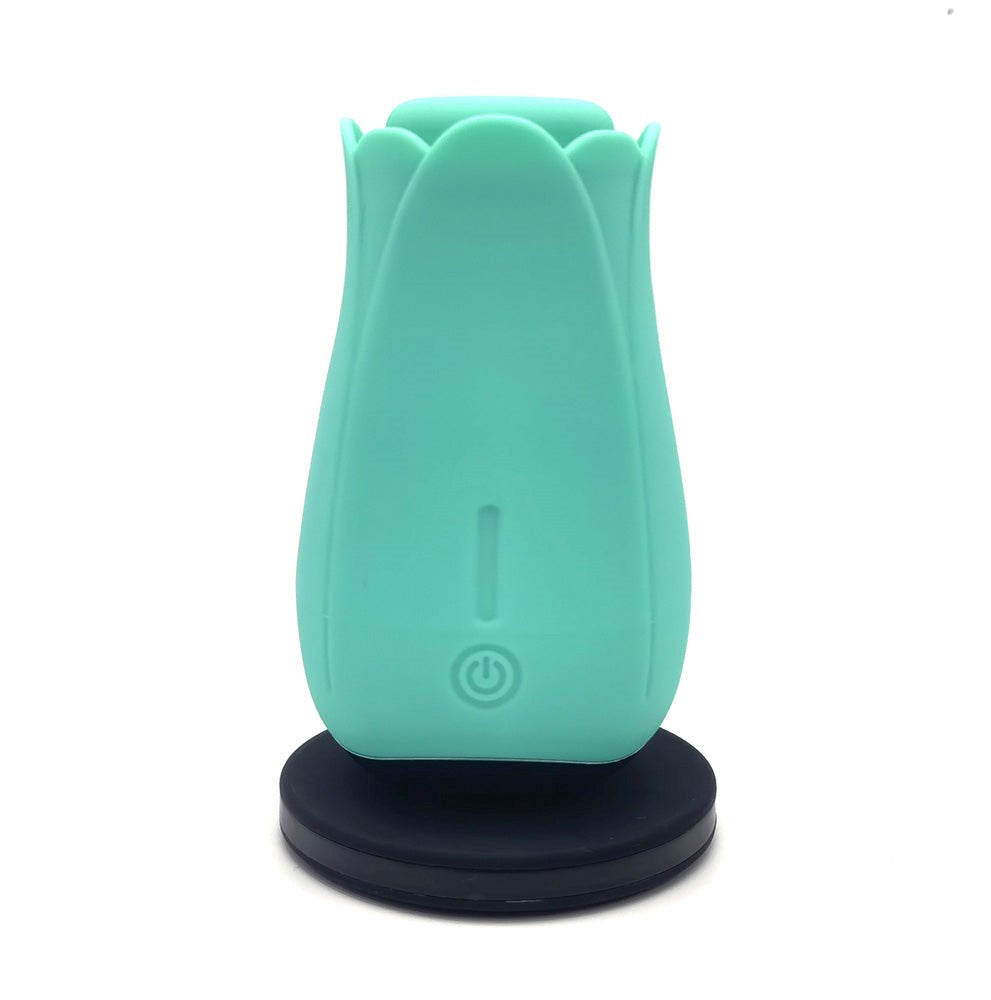 Maia Toys Maia Tulip Pro Wireless Charging Clitoral Stimulator Dual Function - Teal - Clit Ticklers and Pulsators