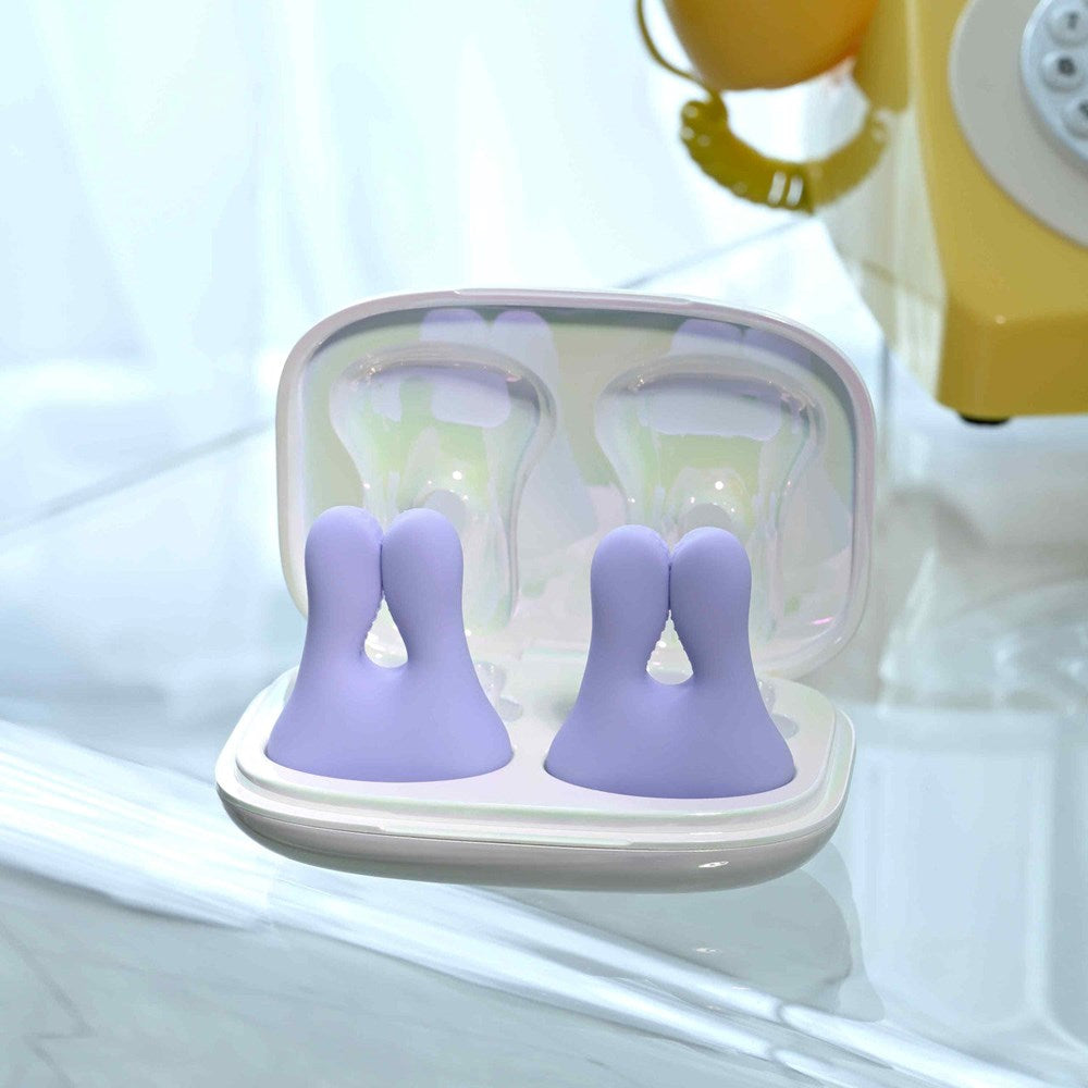 Playboy Pleasure IN A PINCH Vibrating Nipple Clamps - - Nipple and Clit Clamps