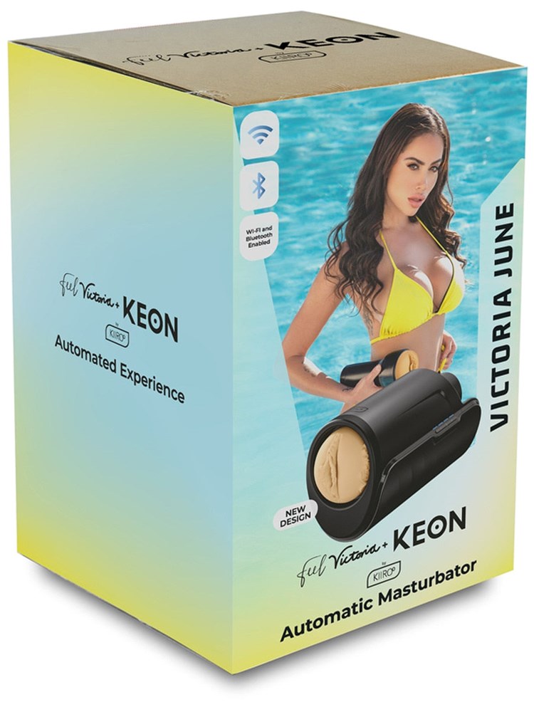 Kiiroo Keon WiFi Combo Set with Feel Victoria June Stroker Interactive Male - - Masturbators and Strokers