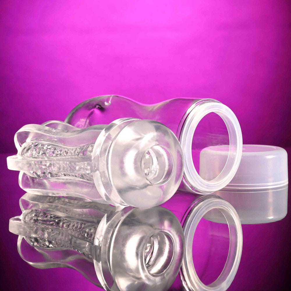 Selopa STROKE OF LUCK Male Pleasure Stroker - Clear - Masturbators and Strokers