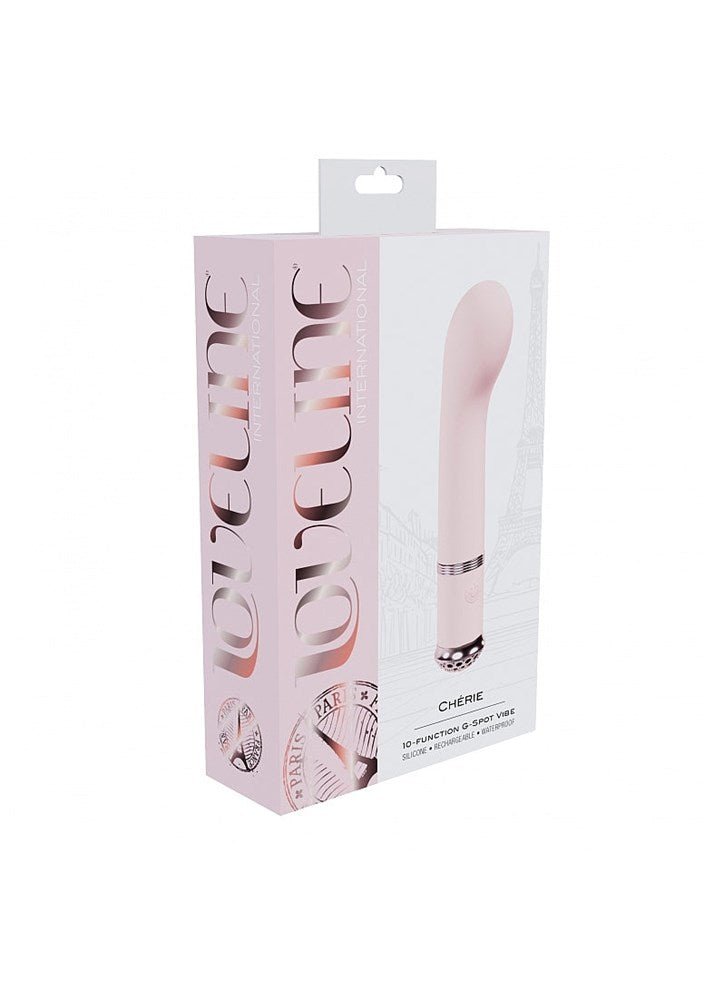 Shots Toys LOVELINE Cherie USB Rechargeable Vibrator with G Spot Curve - - G-Spot Vibrators