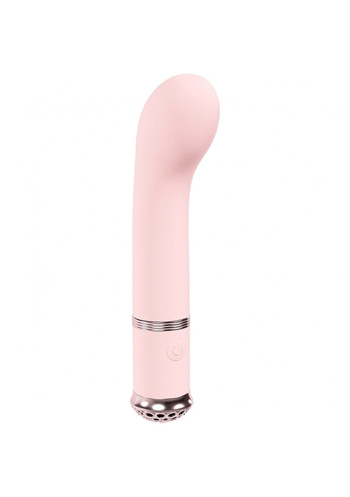 Shots Toys LOVELINE Cherie USB Rechargeable Vibrator with G Spot Curve - Pink - G-Spot Vibrators