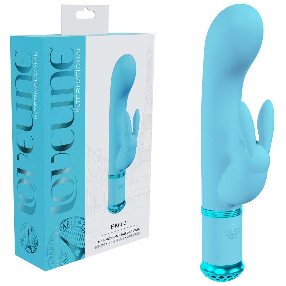 Shots Toys LOVELINE Belle USB Rechargeable Rabbit Vibrator Dual Motor - - Rabbit Vibrators