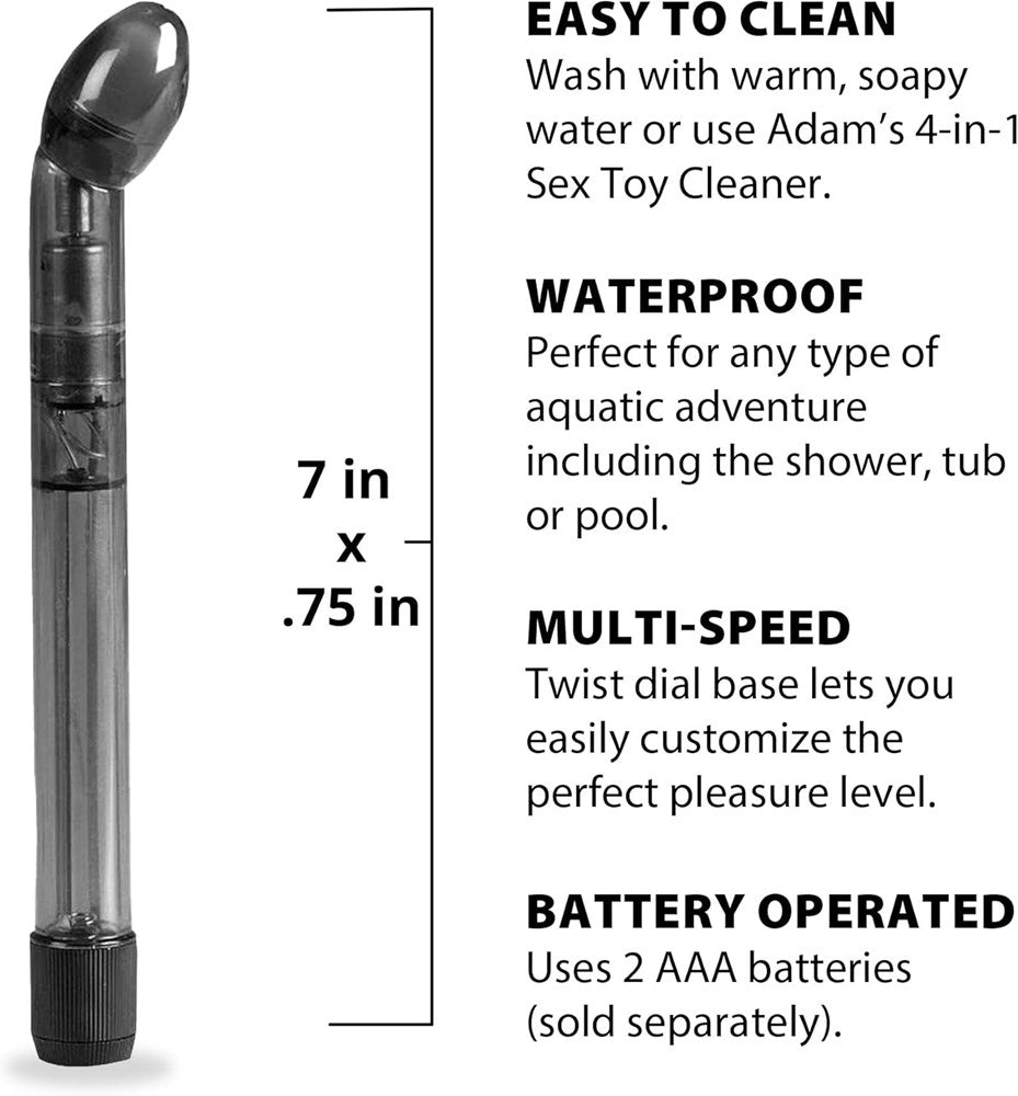 Adam & Eve Waterproof Vibrating Prostate Massager 17.8 cm - - Prostate Toys