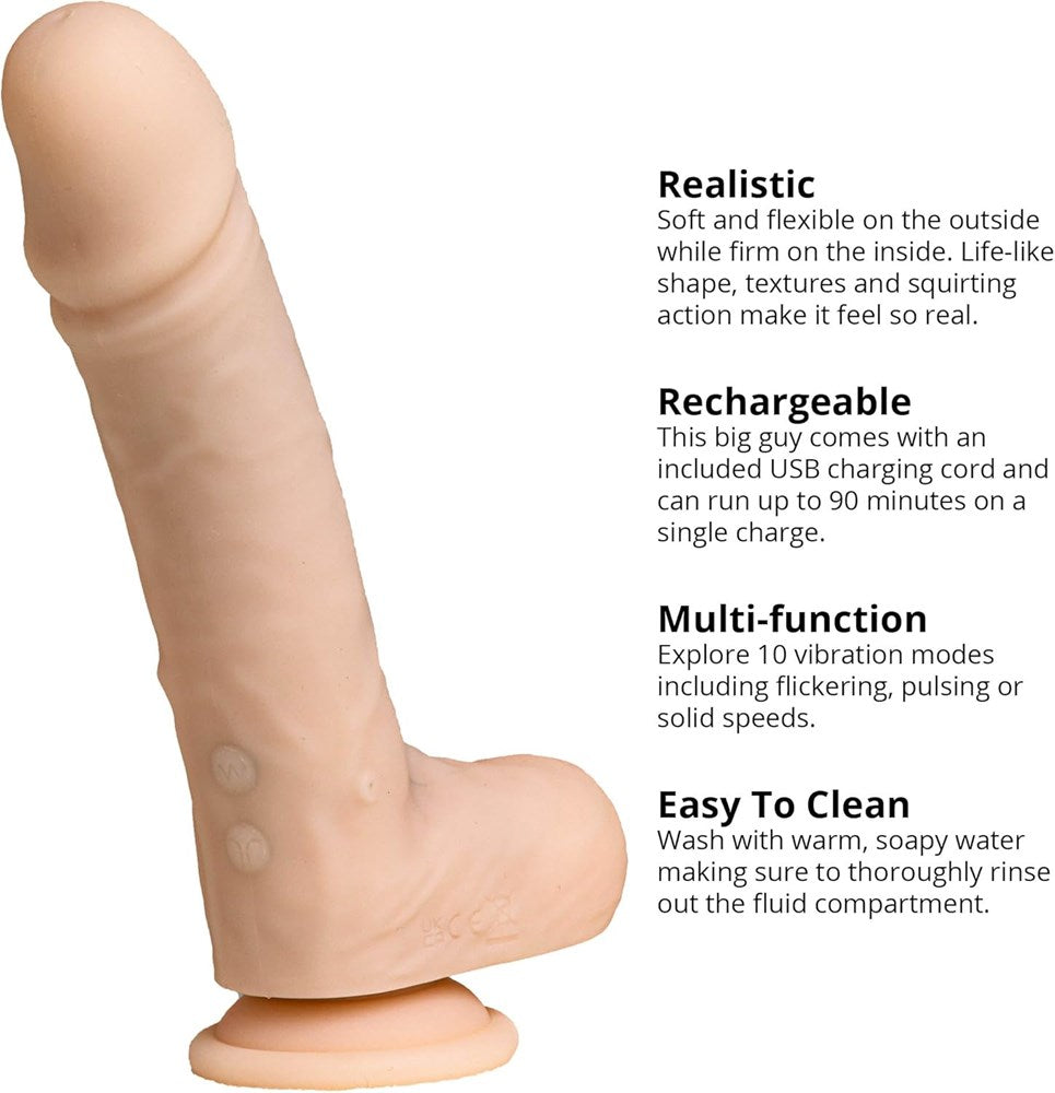 Adam & Eve The Money Shot Squirter Realistic Dong with Squirting Function - - Realistic Dildos