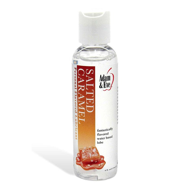 Adam & Eve Flavoured Water Based Adult Lubricant 118 ml Sugar Free - Salted Caramel - Water Based Lubes