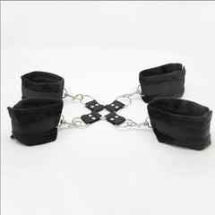 Berlin Baby Soft Furry BDSM Hog Tie Shackle - - Cuffs And Restraints