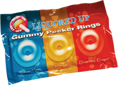 Hott Products Liquored Up Pecker Gummy Rings - Default Title - Party Gifts and Novelties