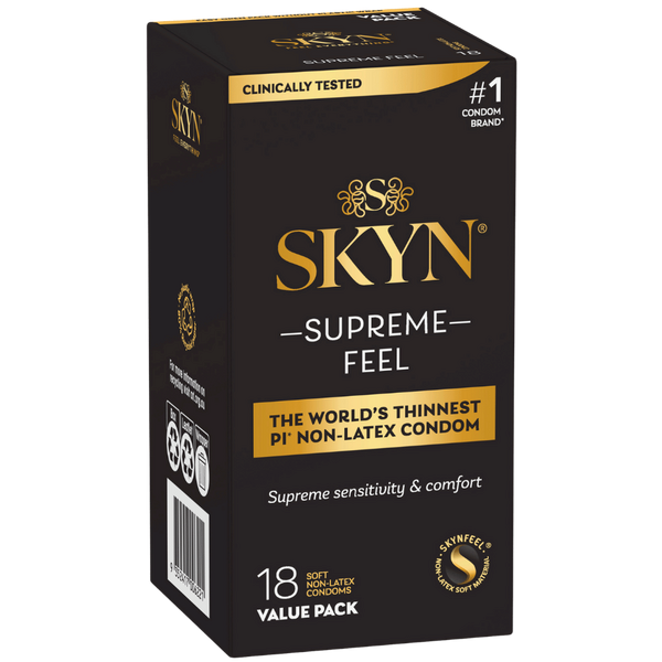 Ansell Supreme Feel 18's Stretchy Non Latex Condoms - Default Title - Condoms
