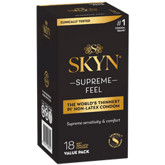 Ansell Supreme Feel 18's Stretchy Non Latex Condoms - Default Title - Condoms