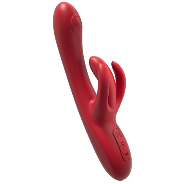 Amovibe Trio Bliss 10 Functions G-Spot Rabbit Massager - Teal - Rabbit Vibrators