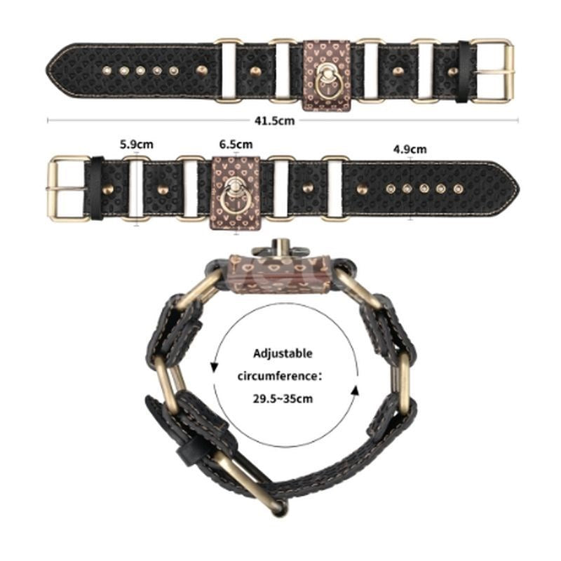 Lovetoy Rebellion Reign Fetish Play Hogtie Set with Bronze Spikes - - Cuffs And Restraints