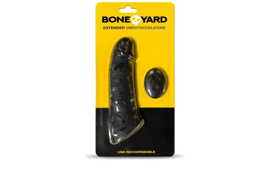 C1R Releasing Boneyard Vibrating Silicone Penis Extender with 9 Vibration Modes - Default Title - Penis Sleeves and Extenders