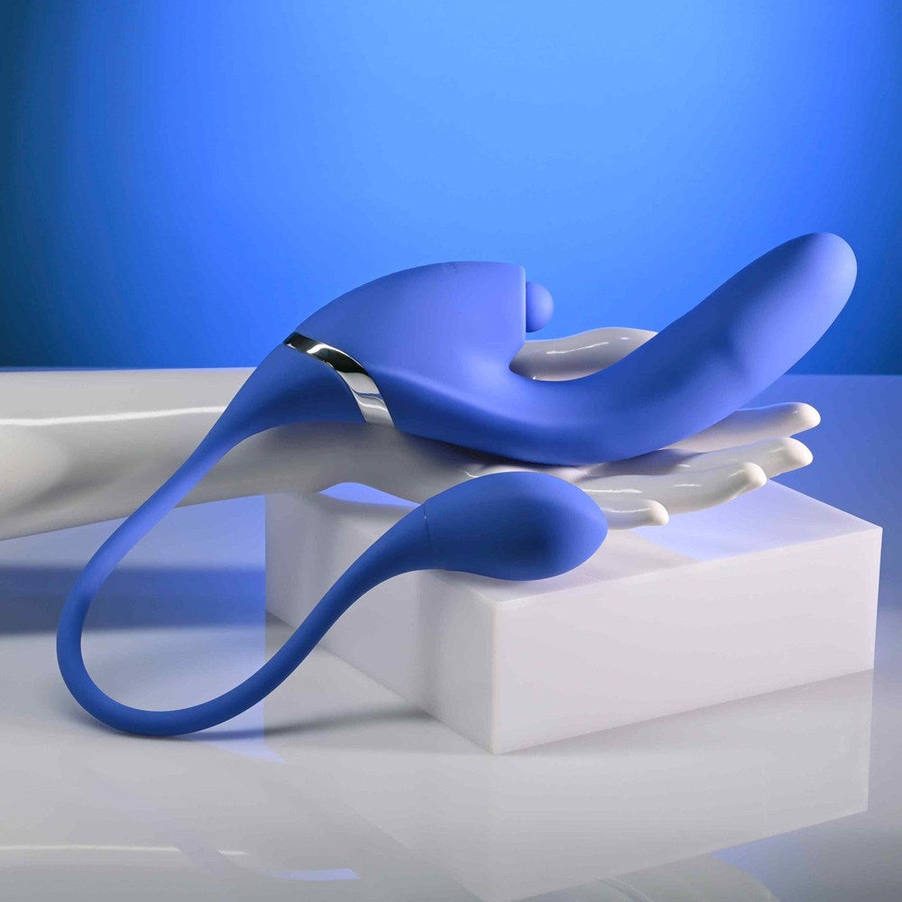 Evolved ALL IN USB Recahrgeable Triple Stimulating Vibrator - - Rabbit Vibrators