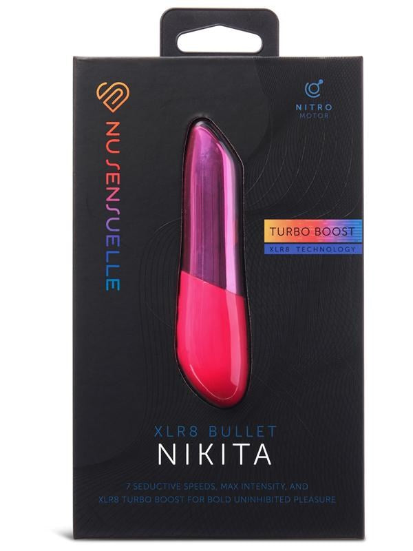 Nu Sensuelle Nikita Multi Functions Bullet Vibrators Seven Speed Clitoral - Pink - Bullet Vibrators