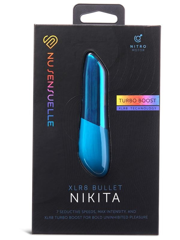 Nu Sensuelle Nikita Multi Functions Bullet Vibrators Seven Speed Clitoral - Turquoise - Bullet Vibrators