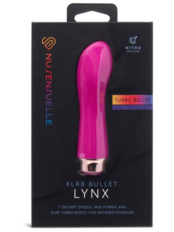 Nu Sensuelle Lynx Vibrating Bullet Massager with XLR8 Turbo Boost - - Bullet Vibrators