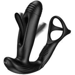 Amovibe Pulse Flapping and Vibrating Prostate Massager - - Prostate Toys