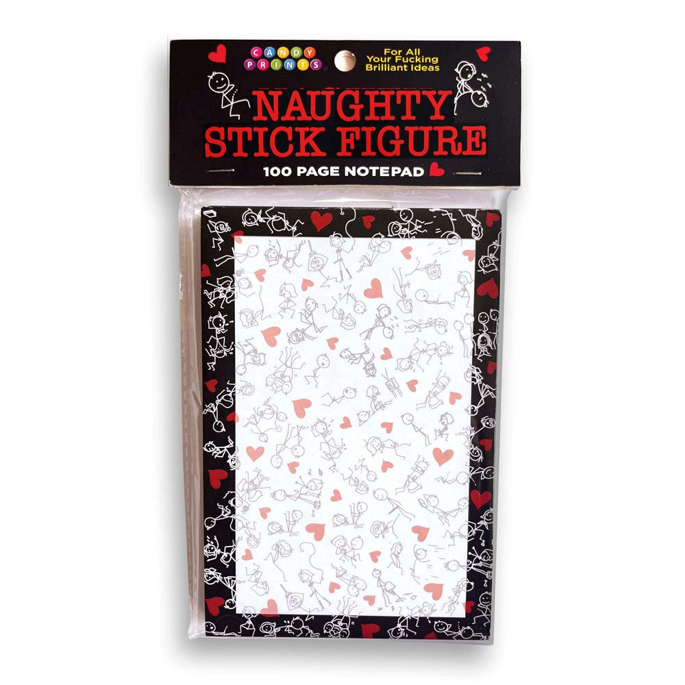 Little Genie Naughty Stick Figure Novelty Notepad 100 Pages Humorous Designs - Default Title - Party Gifts and Novelties