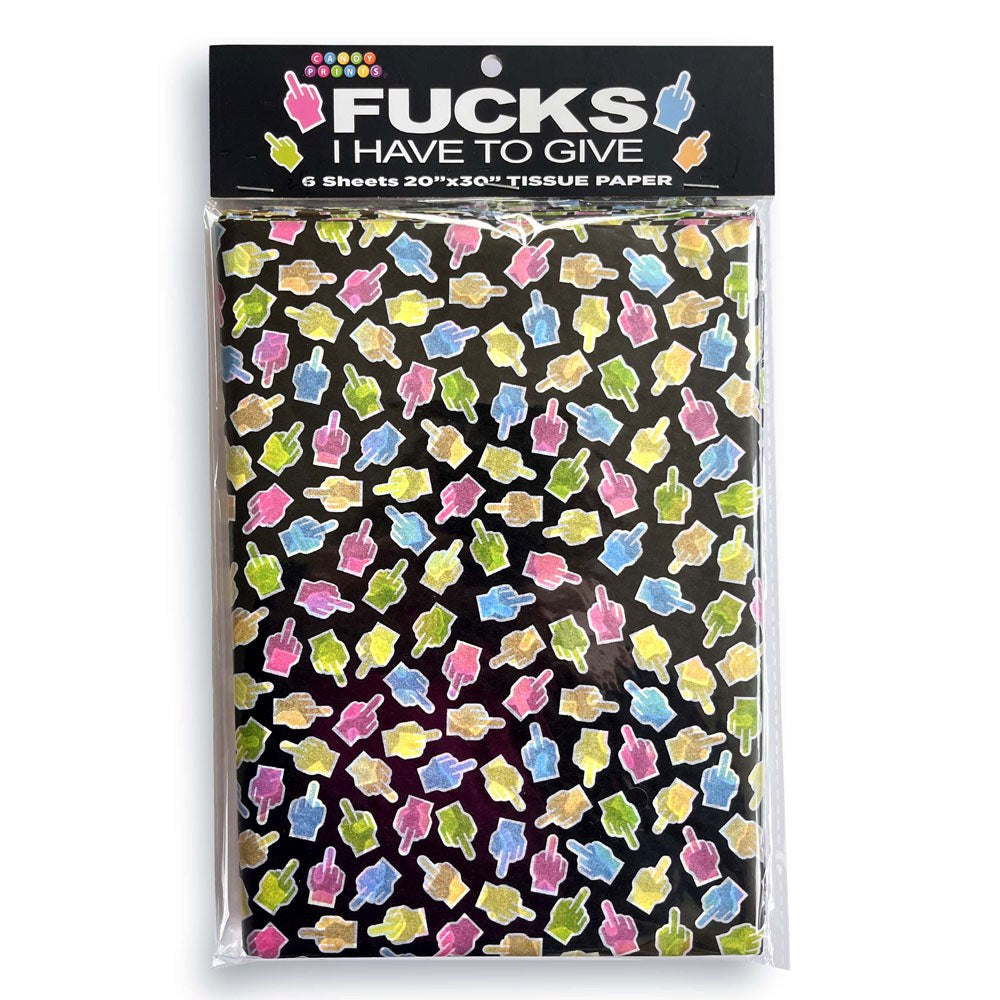 Little Genie Fucks I Have To Give Tissue Paper Sheets 6 Pack Sassy Gift Wrap - Default Title - Party Gifts and Novelties