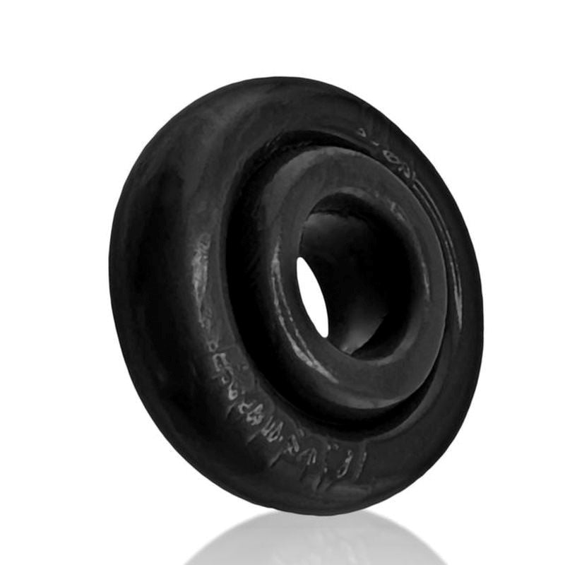 OxBalls Rimz Thick Grippy Mens Cock Ring with Dual Comfort Lips - Black - Stretchy Cock Rings