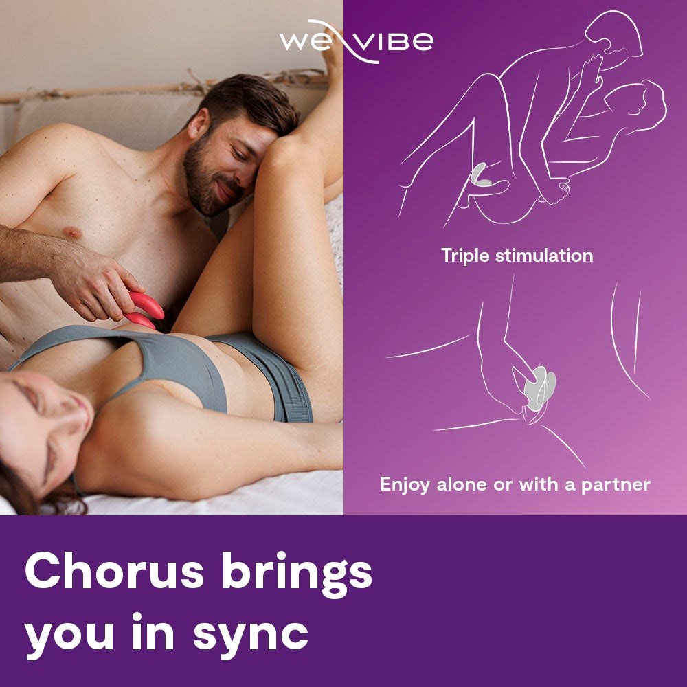 We Vibe Chorus Remote Control Couples Vibrator with Touch Sense Technology - - Sex Toys For Couples