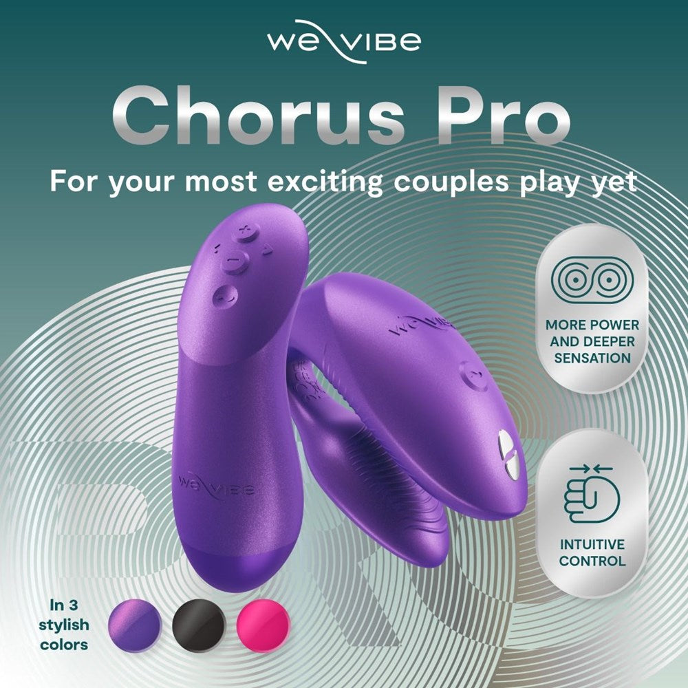 We Vibe Chorus Pro Multi Functions Couples Vibrators with Haptic Remote - Vibrant Future Dusk - Sex Toys For Couples