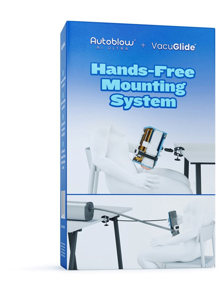 Autoblow Hands Free Mounting System for Autoblow Ultra and VacuGlide Mount - Blue - Sex Machines