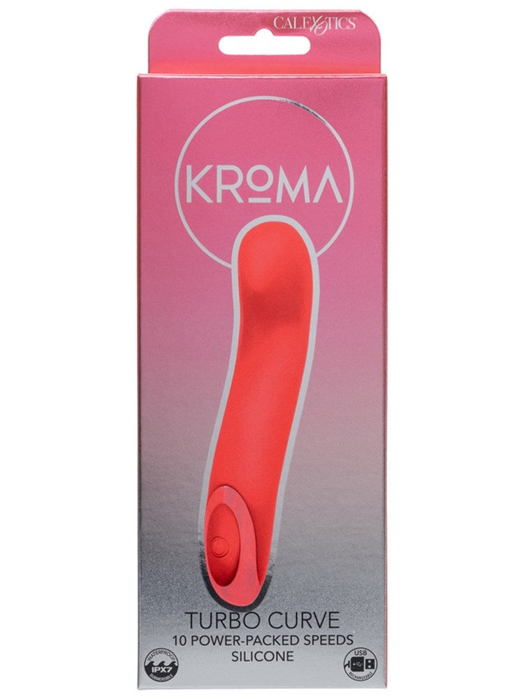 California Exotics Kroma Turbo Curve Vibrator with 10 Speed Settings - - Personal Massagers
