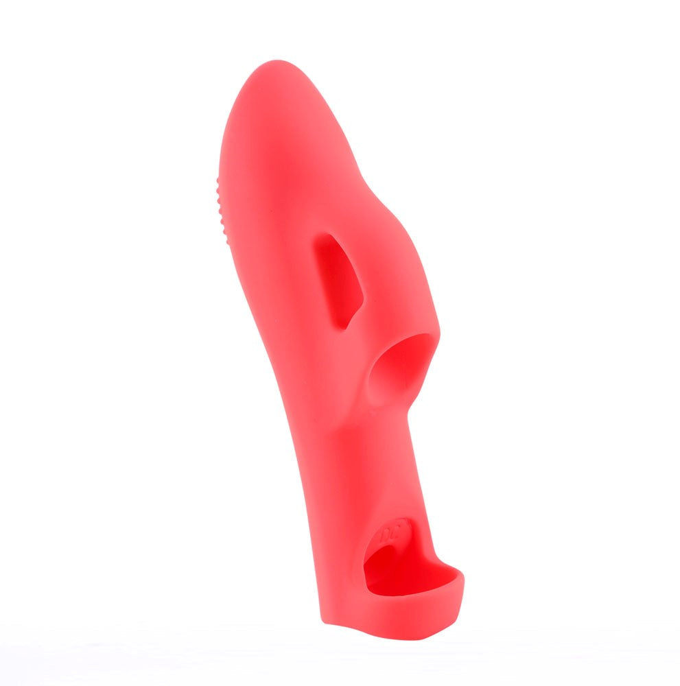 Maia Toys Maia LANA USB Rechargeable Finger Stimulator Liquid Silicone - Red - Finger and Tongue Vibrators