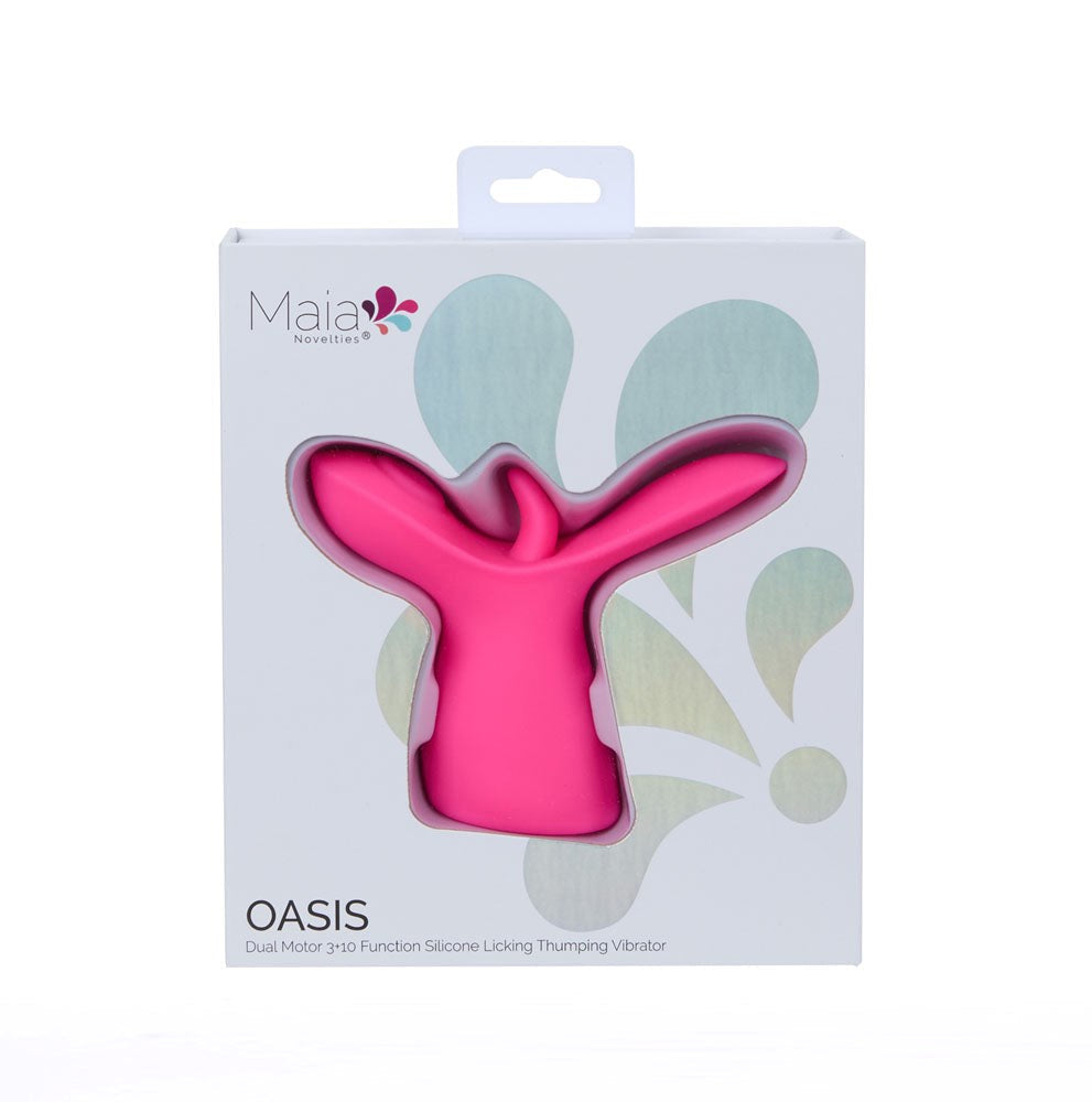 Maia Toys Maia OASIS Dual Motor Licking & Thumping Stimulator - - G-Spot Vibrators