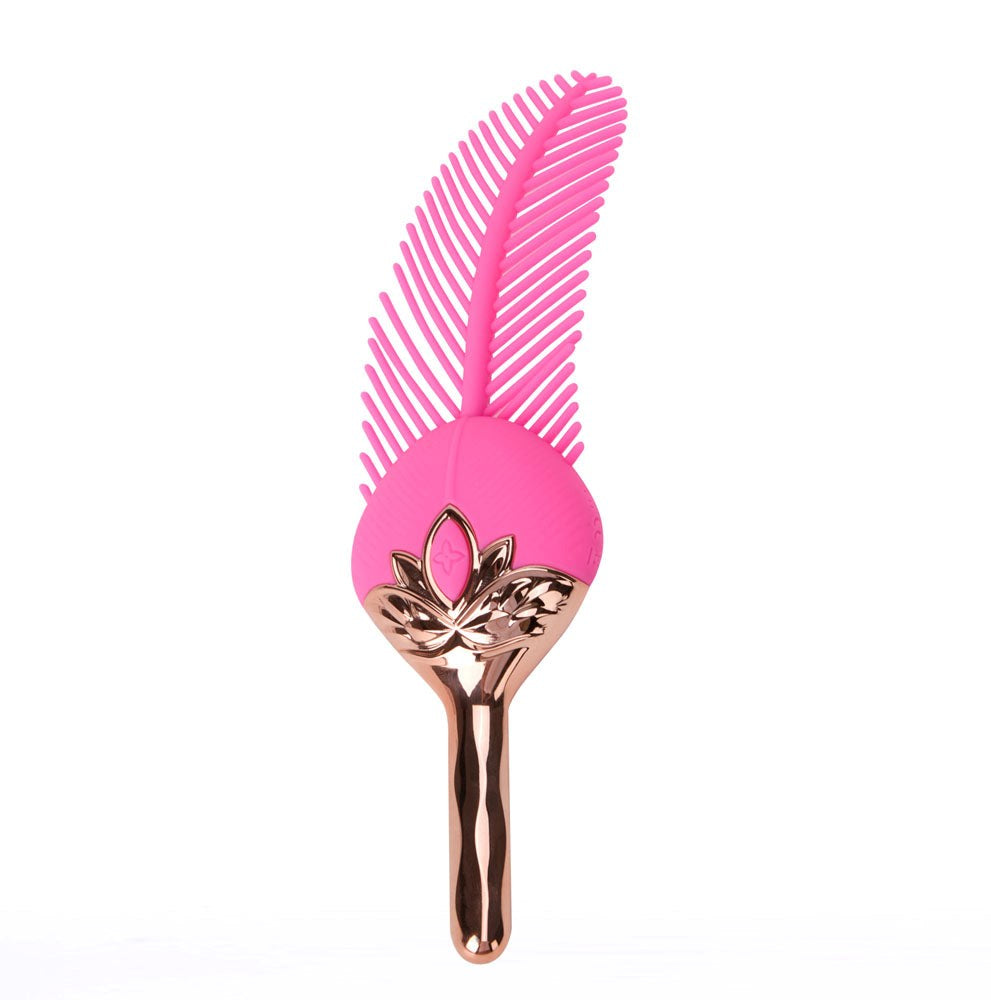 Maia Toys Maia RAYNE USB Rechargeable Vibrator with Feather Stimulation - Pink - Personal Massagers