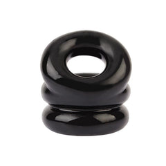Chisa Stacked Dual Pleasure Male Pleasure Cock Ring - - Stretchy Cock Rings