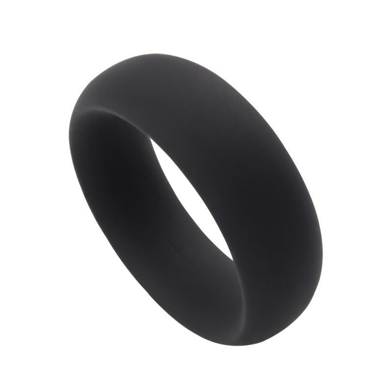 Chisa Infinity Comfort Mens Silicone Cock Ring L Premium Black Silicone - - Stretchy Cock Rings