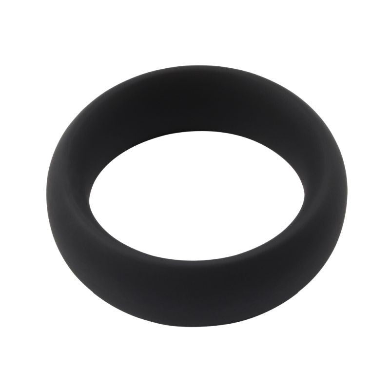 Chisa Infinity Comfort Mens Silicone Cock Ring L Premium Black Silicone - Black - Stretchy Cock Rings