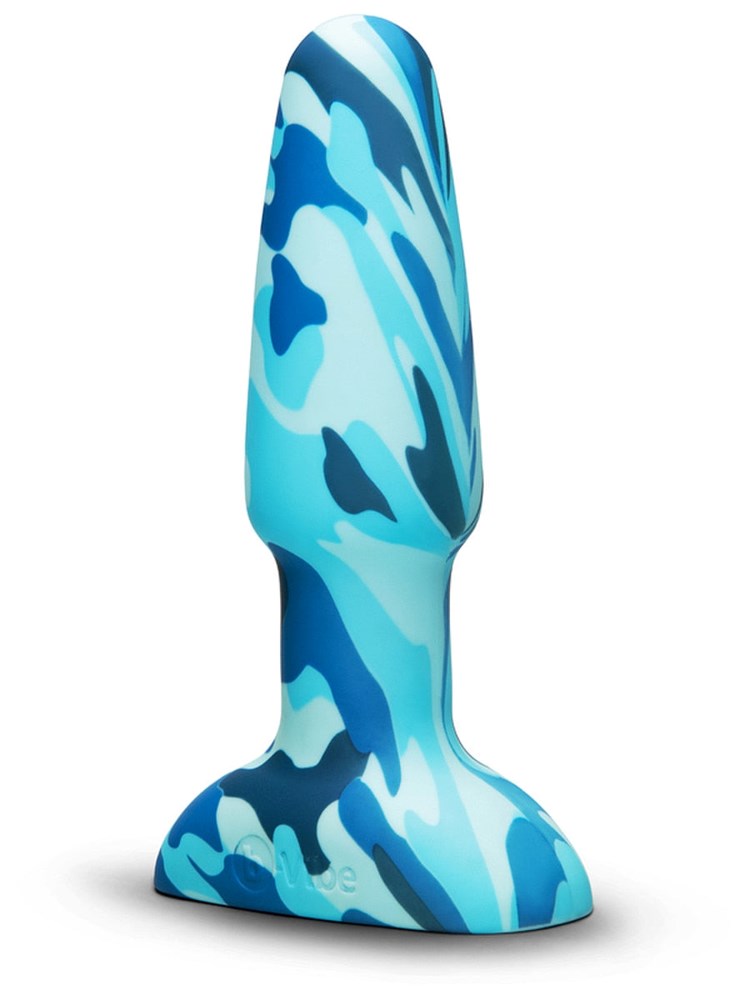 B Vibe Rimming 2 Rotating and Vibrating Butt Plug Camo Dual Stimulation - - Butt Plugs