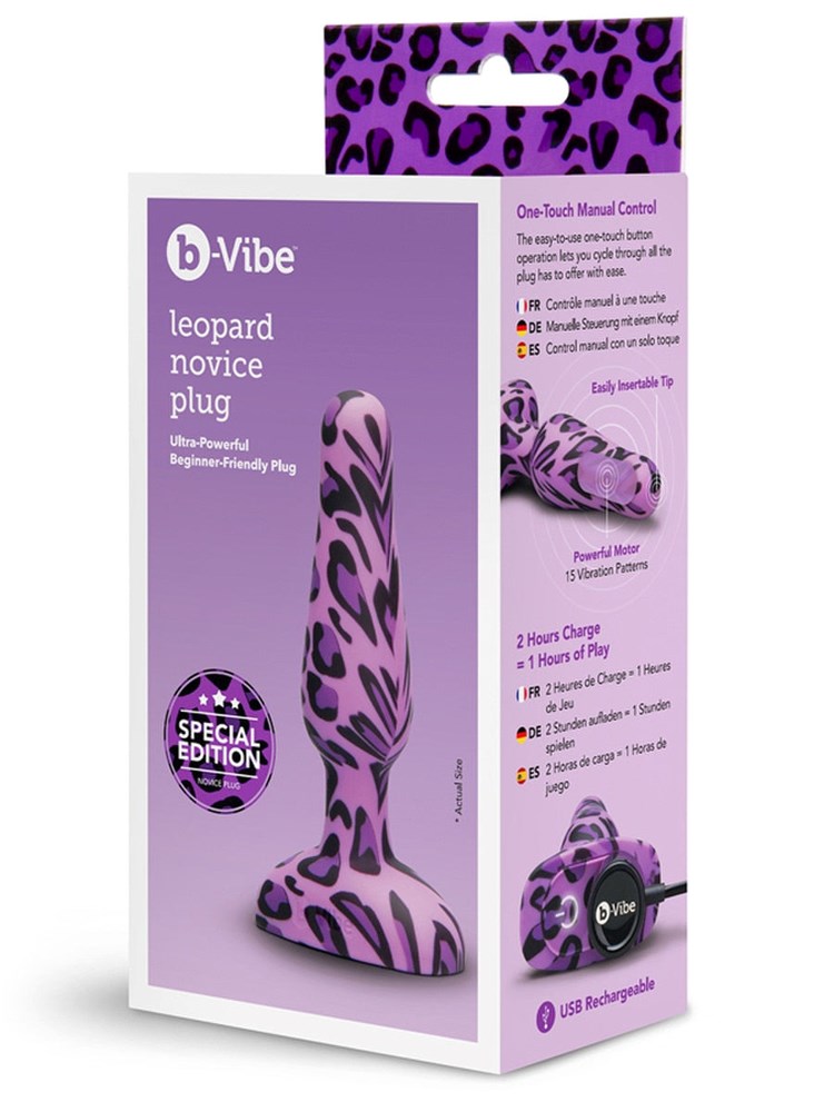 B Vibe Novice Ultra Powerful Beginner Friendly Butt Plug Vibrating Anal Sex Toy - - Butt Plugs